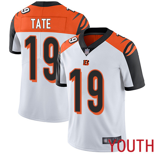 Cincinnati Bengals Limited White Youth Auden Tate Road Jersey NFL Footballl #19 Vapor Untouchable